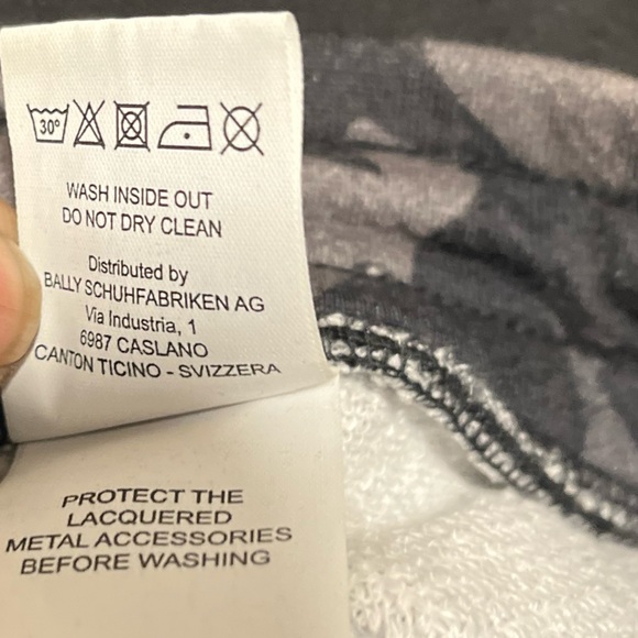 BALLY Unisex Gray Camouflage Hoodie and Jogger Set Sz: XL M / XXL W Orig.$460 - Picture 13 of 14